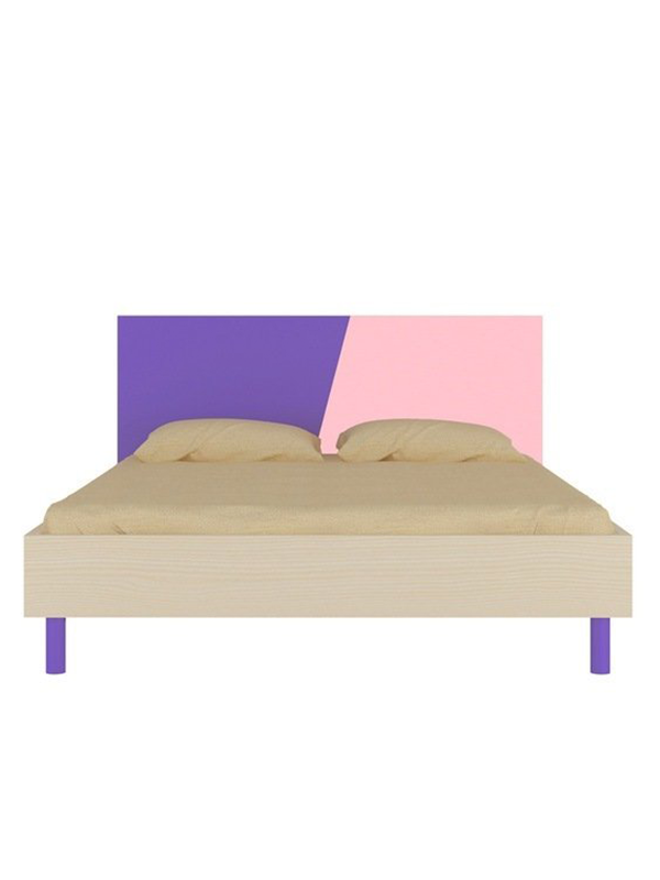 Adamek Bed in Lavender Purple & English Pink Colour - Image 3