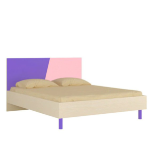 Adamek Bed in Lavender Purple & English Pink Colour
