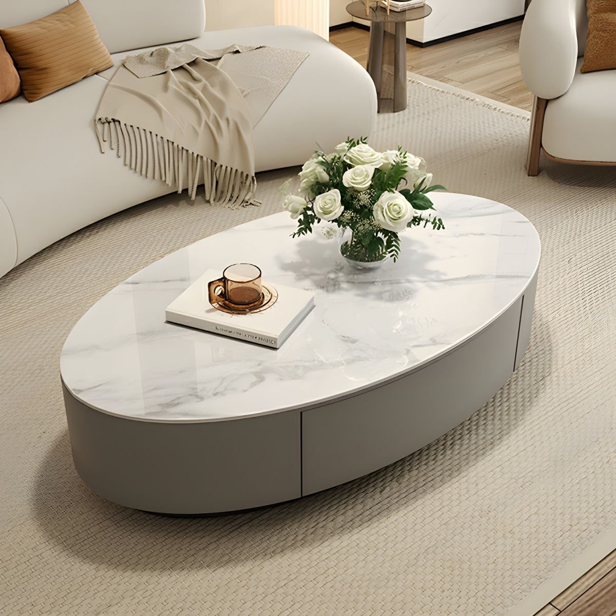 Oval Coffee Table - Image 7