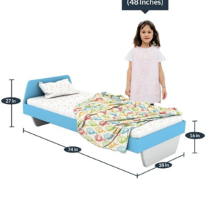 Vida Birch Wood Bed in Blue