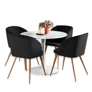 Jet BLack Dining Set