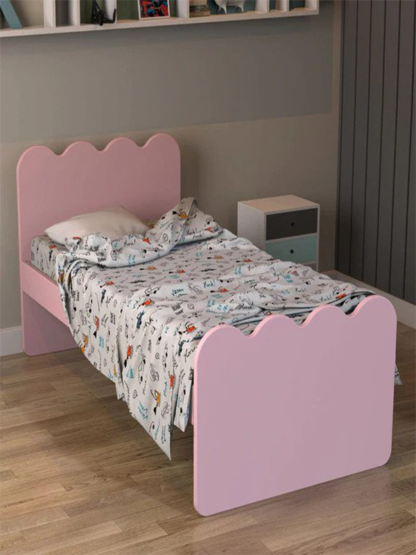 Englevale Panel Bed in Pink - Image 3