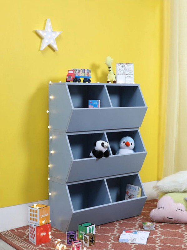 Sling Kids 3 Tier Book Rack in Elegant Blue Colour - Image 2