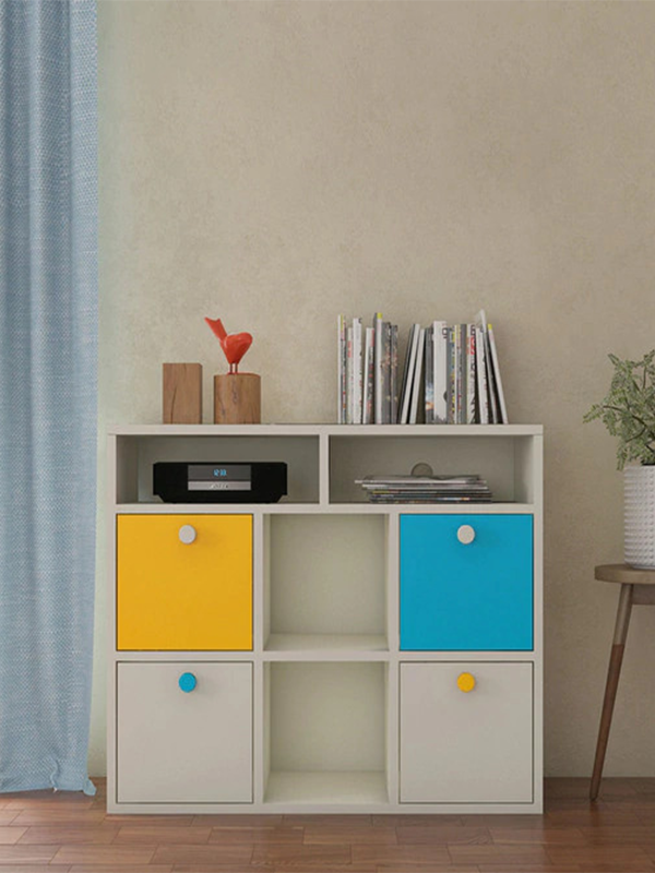 Oliwia Standard Kids Storage Cabinet in Yellow & Blue Colour - Image 3
