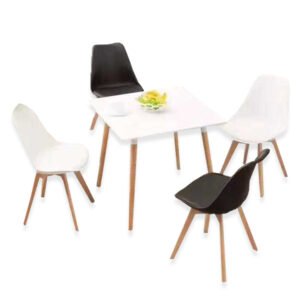 Chester Dining Set - Black and White