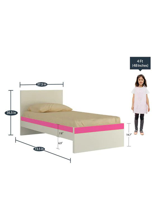 Luisa Single Bed in Barbie Pink - Image 3