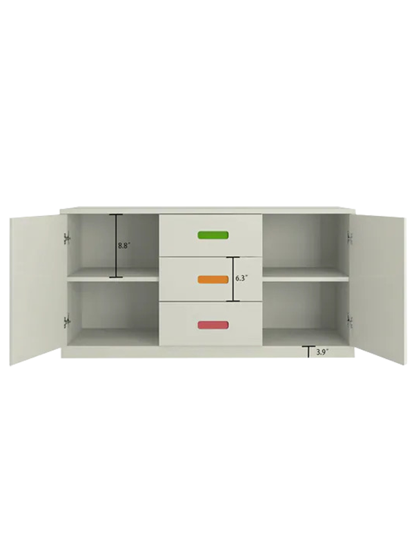 Boehm Kid's Storage Cabinet In Ivory Deco Finish - Image 2