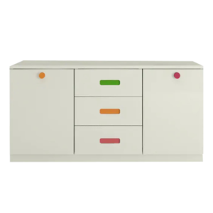 Boehm Kid's Storage Cabinet In Ivory Deco Finish