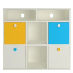 Oliwia Standard Kids Storage Cabinet in Yellow & Blue Colour