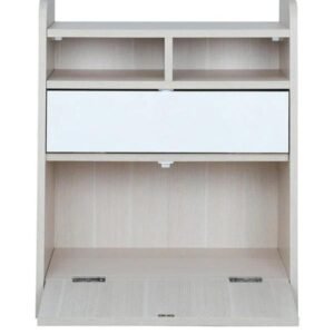 Axess Kids Wall Mounted Study Table in White & Mellow Green Colour