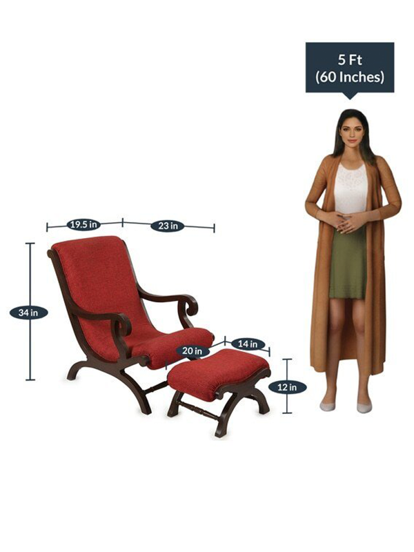 Calla Lounge Chair with Footrest - Image 6