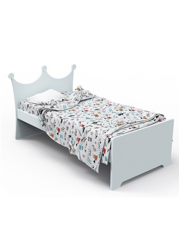 Bolic Crown Panel Bed in Grey - Image 3