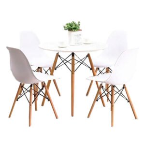 Bargas Dining Set - White
