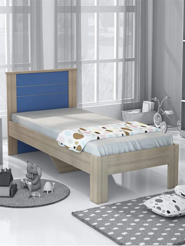 Burkely Single Bed in Drift Wood Finish - Image 2