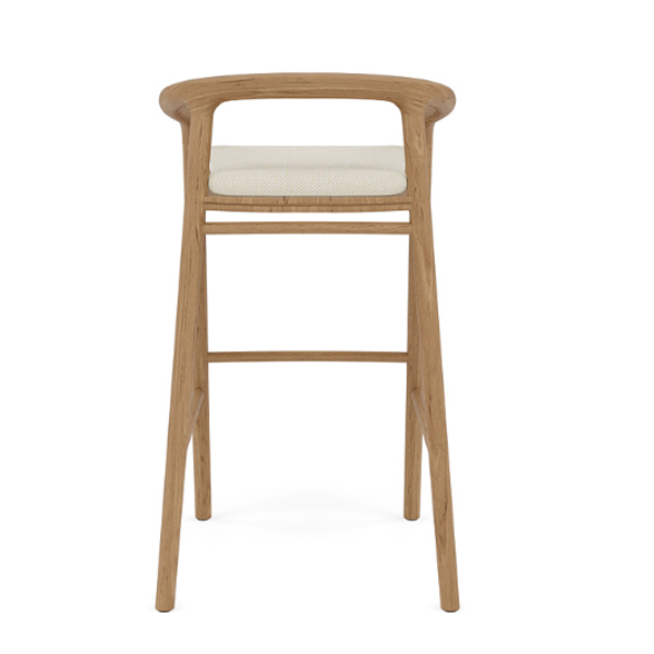 Charlotte Wooden Bar Stool - Image 4
