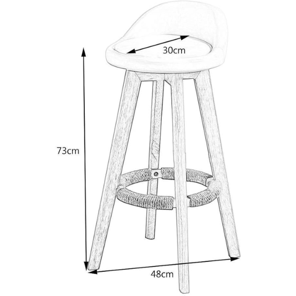 Isaac Bar Stool - Image 5