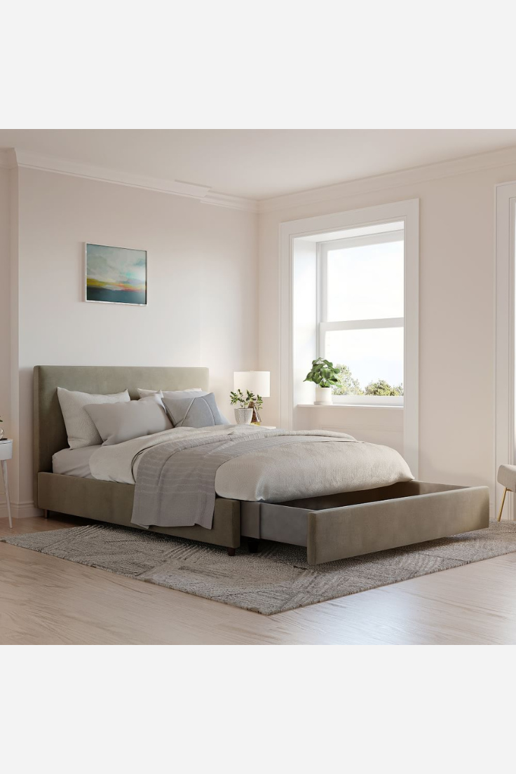 Liliana Upholstered Bed with Storage - Image 2
