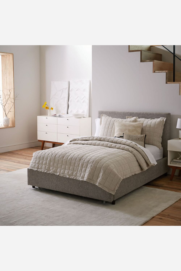 Liliana Upholstered Bed with Storage - Image 3