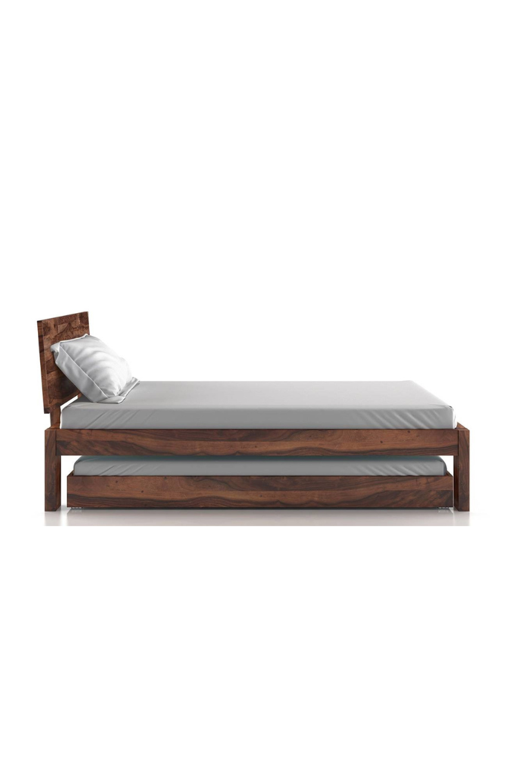 Cortes Single Bed in Pure Wood - Image 3