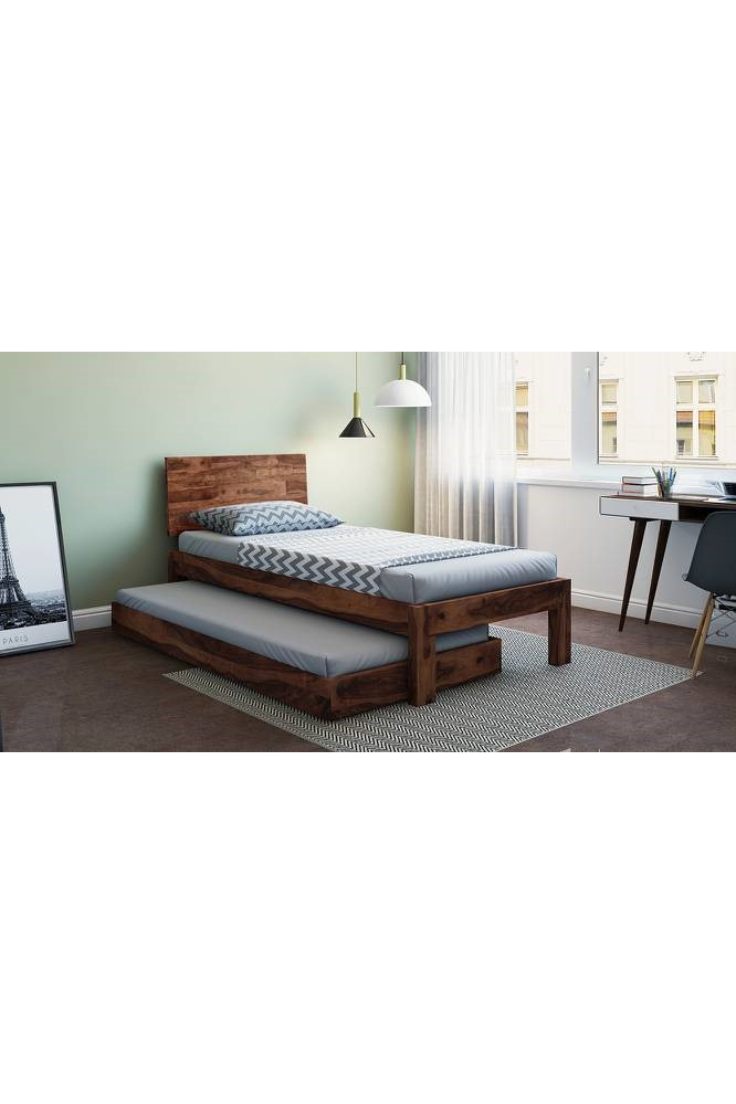 Cortes Single Bed in Pure Wood - Image 4