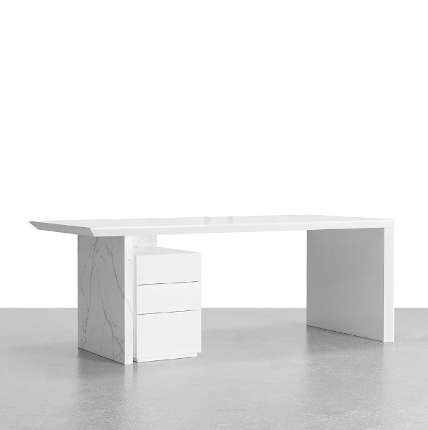 Alberro White Exective Table - Image 4