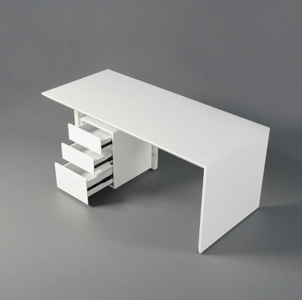 Alberro White Exective Table - Image 2