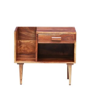 Trough Bed Side Table - Mohagony Brown