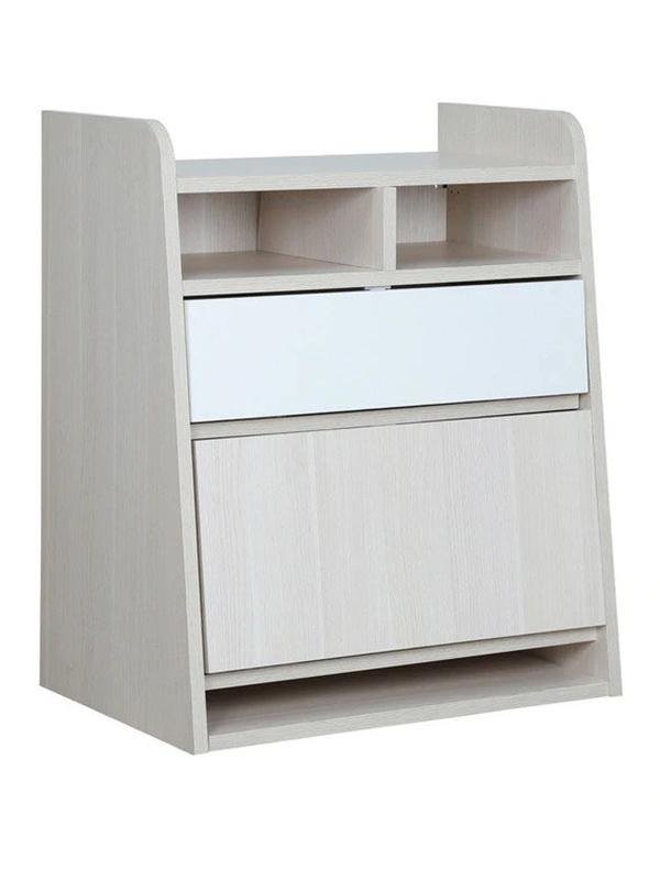 Axess Kids Wall Mounted Study Table in White & Mellow Green Colour - Image 3