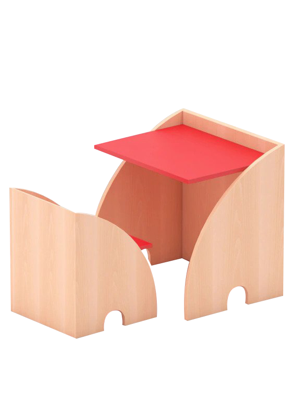 Plymton Infant Table in Red colour - Image 4
