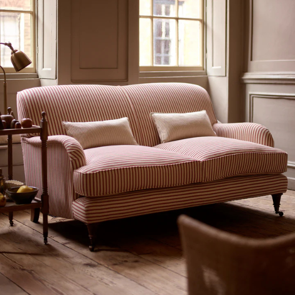 Allington Red Strip Double Seater - Image 2