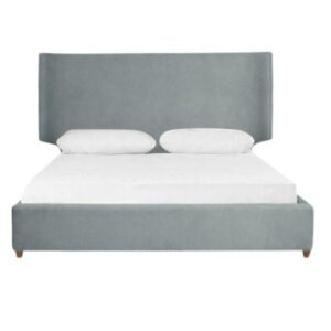 Melanie Upholstered Bed (Grey)