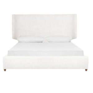 Melanie Upholstered Bed (White)