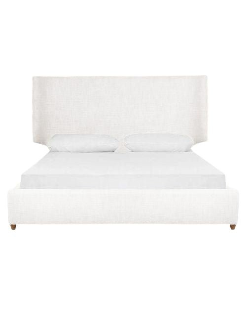 Melanie Upholstered Bed (White)