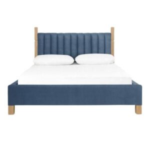 Jude Upholstered Bed (Blue)