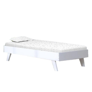 Offerman Birch Wood Bed in White