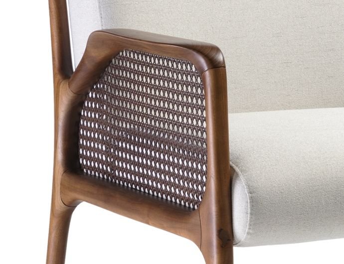 Ava Cane Lounge Chair - Image 3