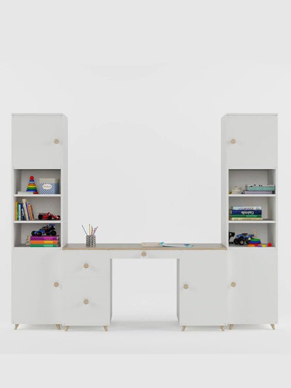 Salina Study Table in Frosty White - Image 2