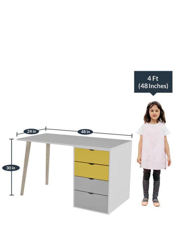 Lamantia Study Table in Yellow colour - Image 2