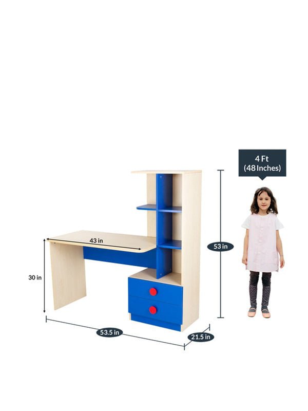 Sabang Study Table in Blue - Image 3
