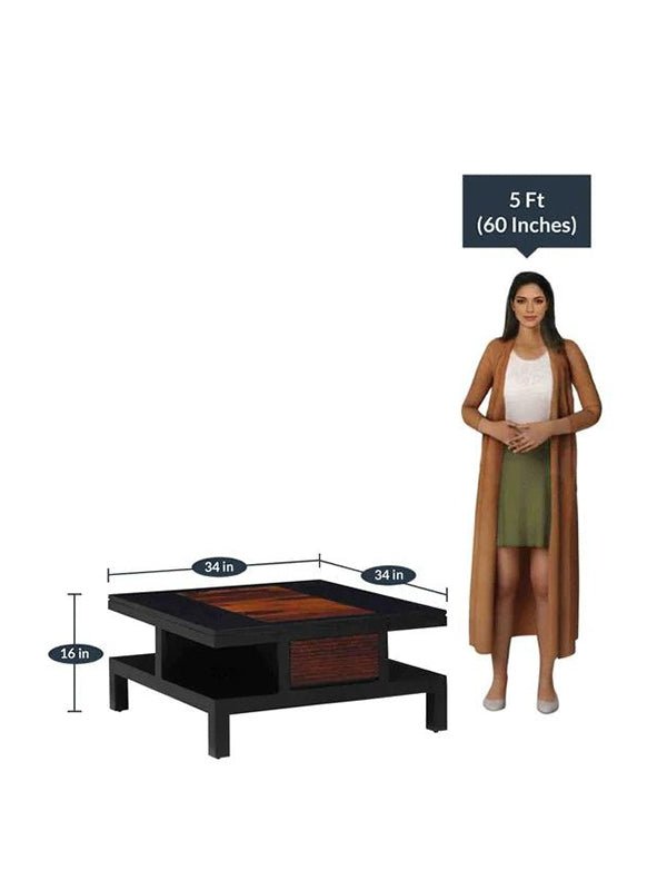 Bronson Solid Wood Coffee Table - Image 3
