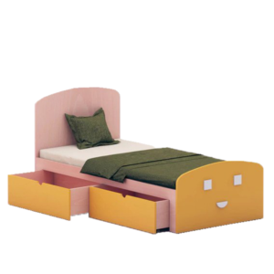 Alexander Single Bed with storage in Yellow