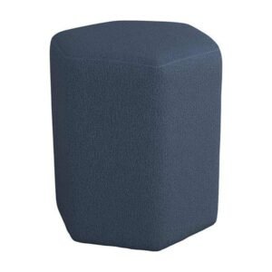 Stanley - Upholstered Oxford Blue Sofa Stool